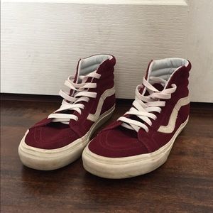 High top maroon vans